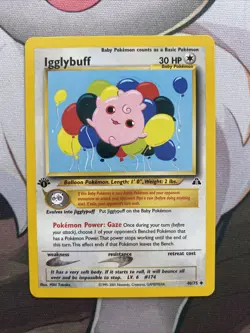 Pokemon - Igglybuff - 40/75 - 1st Edition - Neo Discovery - VLP - Pokemon - 2001 - Image 1