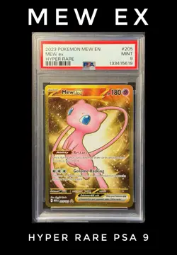 Pokemon Mew Ex 205/165 Sv: Scarlet & Violet 151 Holo - PSA 9 - Image 1