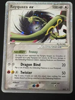 2006 POKEMON BLACK STAR PROMOS #039 RAYQUAZA EX-HOLO *Read Description* - Image 1