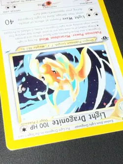 2002 Pokemon Neo Destiny Light Dragonite Holo #14 *read Description* - Image 4