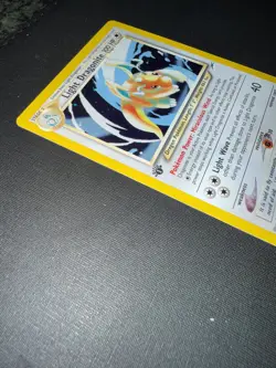 2002 Pokemon Neo Destiny Light Dragonite Holo #14 *read Description* - Image 5