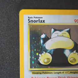 Pokemon Snorlax 11/64 Jungle Holo Rare WOTC 1999 BasicUnlimited vintage - Image 4