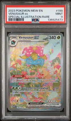 136925473 Venusaur ex 2023 Pokemon Scarlet Violet 151 #198 SIR PSA 9 - Image 1