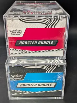2x Pokemon Black Bolt White Flare Sealed Booster Bundle Display Case W/Acrylic - Image 5
