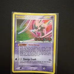 Deoxys 17/107 Stamped Holo Rare Ex Deoxys Pokemon 2005 Heavy Play HP - Image 1