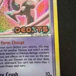 Deoxys 17/107 Stamped Holo Rare Ex Deoxys Pokemon 2005 Heavy Play HP - Image 4