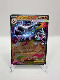 Mega Charizard X ex 013/094 Me02: Phantasmal Flames Holo Pokemon Near Mint - Image 1