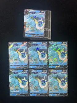 2024 Pokemon TCG S-Chinese CS4aC 026/132 RR Vaporeon V Holo Lot*28 PC46 - Image 1