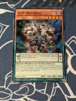 D/D Orthros - SDPD-EN004 - Super Rare (NM) - Yugioh - Image 1