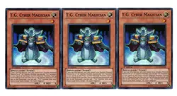 Yugioh- 3X T.G. Cyber Magician - Super Rare - 1st Edition - EXVC-EN016 - NM - Image 1