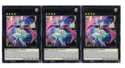 Yugioh- 3X Performage Trapeze Magician - Rare - 1st Edition - CORE-EN053 - NM - Image 1