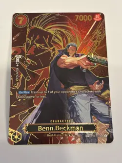 Ben Beckman OP09-009 SP Carrying On His Will OP-13 One Piece TCG - Image 1