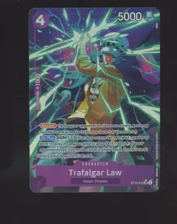 One Piece English PRB01 Premium Booster Trafalgar Law Alternate Art SR - Image 1