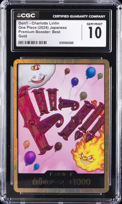 2024 ONE PIECE JAPANESE PREMIUM BOOSTER GOLD DON!! - CHARLOTTE LINLIN CGC 10 - Image 1