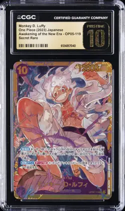 2023 ONE PIECE JPN AWAKENING OF THE NEW ERA SR MONKEY D. LUFFY CGC 10 PRISTINE - Image 1