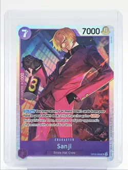 SANJI 2024 ONE PIECE EMPERORS IN THE NEW WORLD SUPER RARE #OP09-065 Q5600 - Image 1