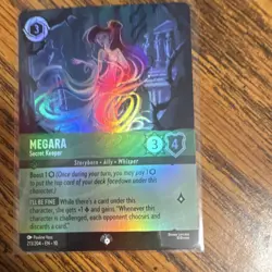 Disney Lorcana Megara-Secret Keeper Character Foil 213/204 Epic - Image 1