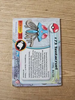 Tentacruel #73 Topps TV Animation Edition Blue Label Pokemon Card (MP/HP) - Image 2