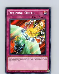 Yu-Gi-Oh TCG Draining Shield YS16-EN036 1st Edition Regular Common Card LP-NM - Image 1
