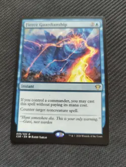 Magic: The Gathering Fierce Guardianship Commander 2020 Rare Blue Instant Card - Image 1