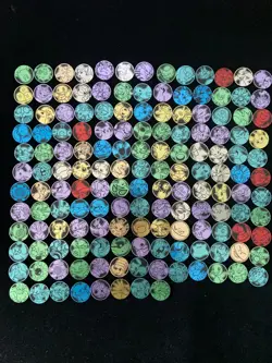 2025 Pokemon TCG Trading Card Game Metal Coin Full Set 1-151 Lot*151 #3 AM11 - Image 1