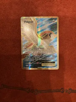 Pokemon TCG XY Evolutions Pidgeot EX Full-Art Ultra Rare Holo Card 104/108 MP - Image 1
