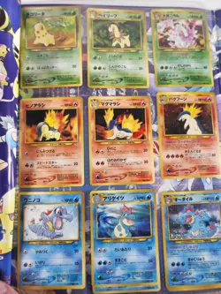 Pokemon Neo Card Game 9 Cards With Binder - Image 2