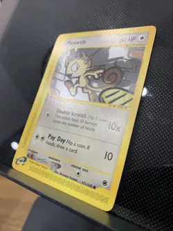 Pokemon TCG Meowth 121/165 Expedition Base Set NM Common Card Vintage - Image 2