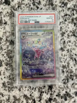 Pokemon Espeon Terastal Festival EX SAR 211/187 SV8a 2024JAPANESE Card PSA 10 - Image 1