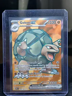 Golem ex Sv151 189/165 Ultra Rare Full Art Holo Pokemon TCG 330 HP Pokemon Card - Image 3