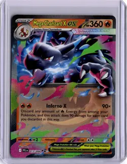 Mega Charizard X ex 013/094 Me02: Phantasmal Flames Holo Pokemon Card PFL EN - Image 1