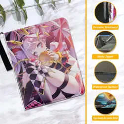 Trading Card Binder, Fits 900 Cards Collector Album Holder, with 40 Removable... - Image 3