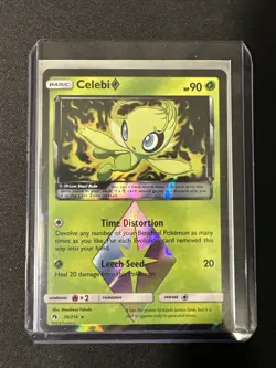 Celebi Prism Star 19/214 - Lost Thunder - Holo Pokemon Card - Near Mint (NM) - Image 1