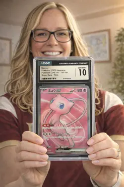 CGC 10 Mew ex 195/165 Japanese Pokemon Card 151 Super Rare Holo Gem Mint Cert - Image 1