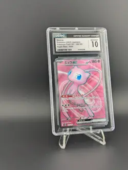 CGC 10 Mew ex 195/165 Japanese Pokemon Card 151 Super Rare Holo Gem Mint Cert - Image 5