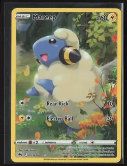 Mareep Ultra Rare Crown Zenith: Galarian Gallery GG34/GG70 NM Pokemon Card - Image 1