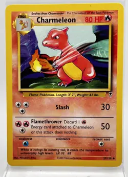 Charmeleon 37/110 Pokemon Card Legendary Collection 2002 LP - Image 1