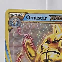 Omastar Break Holo 19/124 XY Fates Collide 2016 Pokemon Card LP+ - Image 3