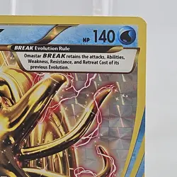 Omastar Break Holo 19/124 XY Fates Collide 2016 Pokemon Card LP+ - Image 4