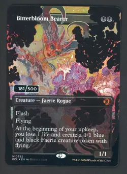 Magic The Gathering ECL EN Serialized Borderless #0352 Bitterbloom Bearer /500 - Image 1