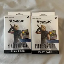 2x Magic the Gathering Final Fantasy Play Pack Box With Promo - (3 Packs/Box) - Image 1
