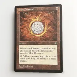 MTG Magic The Gathering Mox Diamond Stronghold MP - Image 1