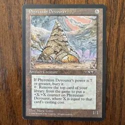 Magic The Gathering Alliances Phyrexian Devourer MTG 1996 Mark Tedin - Image 1