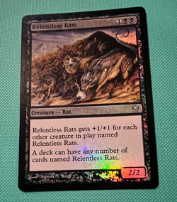 Foil - Relentless Rats - Fifth Dawn-MTG - Magic the Gathering - Foil - Image 1