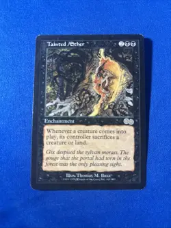 TAINTED AETHER LP Urza’s Saga Original mtg Magic fast shipping - Image 1