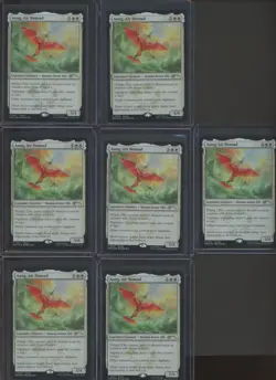 Lot of (7) MTG Avatar TLA Aang Air Nomad Promo Magic The Gathering Foil - Image 1