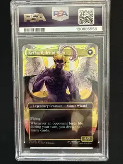 MTG Final Fantasy Kefka Court Mage Borderless Surge Foil PSA 10 - Image 2