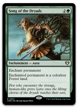 Song of the Dryads #324 (NM) Commander Masters CMM Magic MTG - Image 1