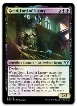 Gonti, Lord of Luxury #162 (Foil) (NM) Commander Masters CMM Magic MTG - Image 1