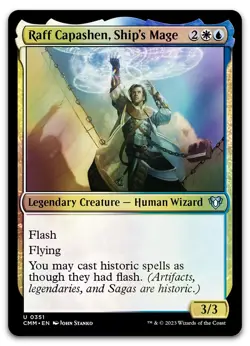 Raff Capashen, Ship's Mage #351 (Foil) (NM) Commander Masters CMM Magic MTG - Image 1